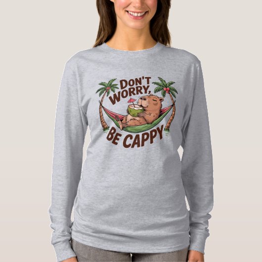 Capybara Be Happy T-Shirt (Vorderseite)