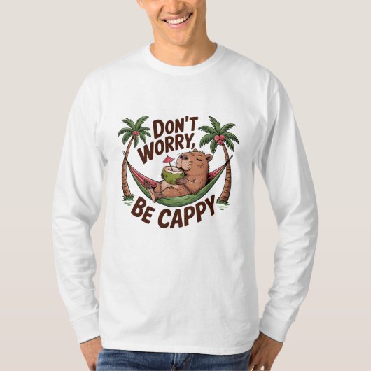 Capybara Be Happy T-Shirt (Vorderseite)
