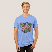 Capybara Be Happy Tri-Blend Shirt (Vorderseite voll)