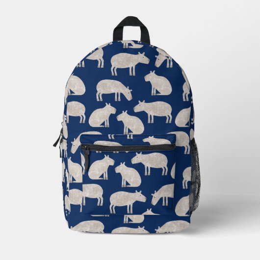 Capybara Bedruckter Rucksack (Vorderseite)