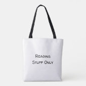 Capybara beim Lesen eines Buches Tasche (Rückseite)
