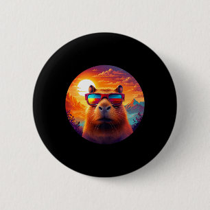 Capybara Berg Natur Tierwelt Wald Button