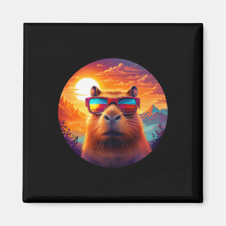 Capybara Berg Natur Tierwelt Wald Magnet
