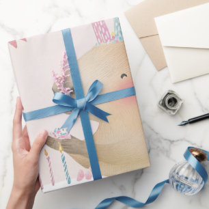 Capybara Birthday Bash Party Decorationspapier Geschenkpapier