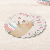 Capybara Birthday Bash Party Dekoration Papier Unt Untersetzer (angewinkelt)