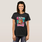 Capybara Birthday Bash - Quirky Party Animal T-Shi T-Shirt (Vorne ganz)