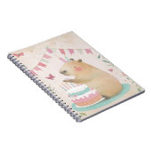Capybara Birthday Bash Spiral Notebook Notizblock (Rechte Seite)