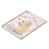 Capybara Birthday Bash Spiral Notebook Notizblock (Linke Seite)