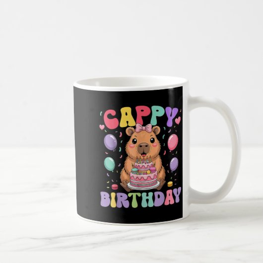 Capybara Birthday Girls Funny Birthday Kids Boys G Kaffeetasse (Rechts)