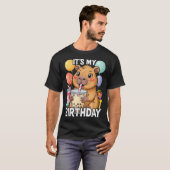 Capybara Birthday Kids Capibara Its My Bday T-Shirt (Vorne ganz)