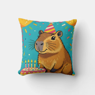 Capybara Birthday Kissen