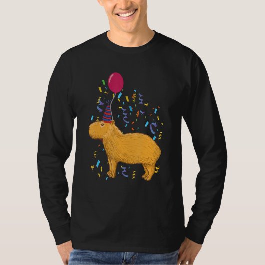 Capybara Birthday T-Shirt (Vorderseite)