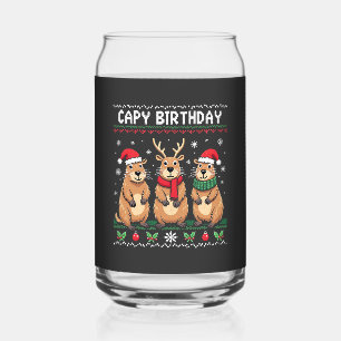 Capybara Birthday Ugly Christmas Sweater Capybara Dosenglas