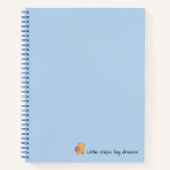 Capybara Blue Notebook - Kleine Schritte Big Dream Notizblock (Vorderseite)