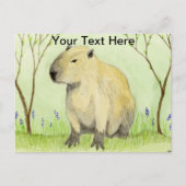 Capybara Blues Postkarte (Vorderseite)