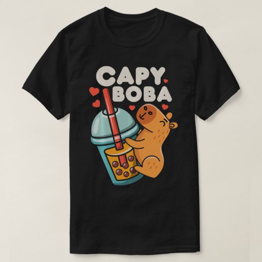 Capybara Boba Bubble Milk Tee Piazza della Riforma (Design vorne)