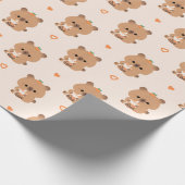 Capybara Boba Geschenkpapier (Ecke)