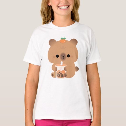 Capybara Boba T-Shirt (Vorderseite)