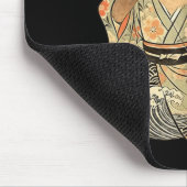 Capybara-Bogenschießen-Samurai-Kyudo-japanische-Ti Mousepad (Ecke)