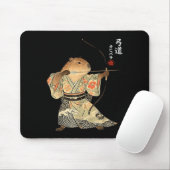 Capybara-Bogenschießen-Samurai-Kyudo-japanische-Ti Mousepad (Mit Mouse)