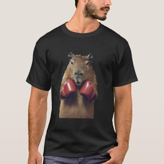 Capybara-Boxen T-Shirt (Vorderseite)
