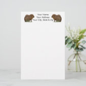 Capybara Briefpapier (Stehend Vorderseite)