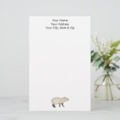 Capybara Briefpapier (Stehend Vorderseite)