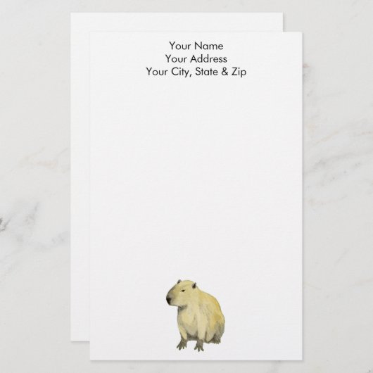 Capybara Briefpapier (Vorne/Hinten)