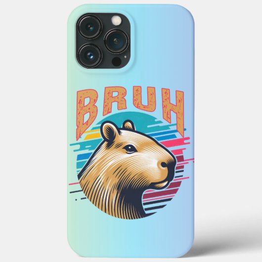 Capybara Bruh Funny Bruh Capybara Lovers Men Kids Case-Mate iPhone Hülle (Rückseite)