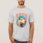 Capybara Bruh Funny Bruh Capybara Lovers Men Kids T-Shirt (Vorderseite)