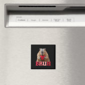 Capybara Bruh Meme Funny Sprichwort Teens Boys Val Magnet (In Situ (Geschirrspüler))