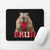 Capybara Bruh Meme Funny Sprichwort Teens Boys Val Mousepad (Mit Mouse)