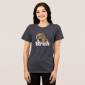 Capybara Bruh Meme Shirt Funny Animal Tee (Vorderseite voll)