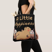 Capybara Bubble Tee Niedlich Tote Tasche (Von Nahem)