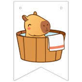 Capybara Bunting Banner | Süße Tier Themed Party (Erste Fahne)