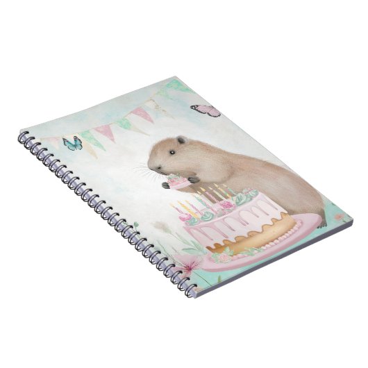Capybara Cakefest Kids-Notebook Notizblock (Rechte Seite)