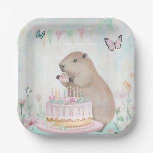 Capybara Cakefest Kids Party Paper Tellers Pappteller