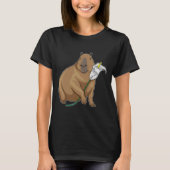 Capybara Calendula Blume T-Shirt (Vorderseite)