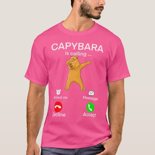Capybara Calling T-Shirt (Vorderseite)