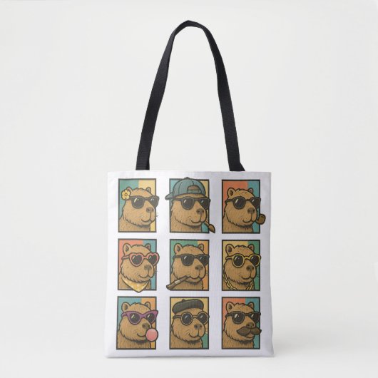 Capybara Calm Crew Tasche (Vorderseite)