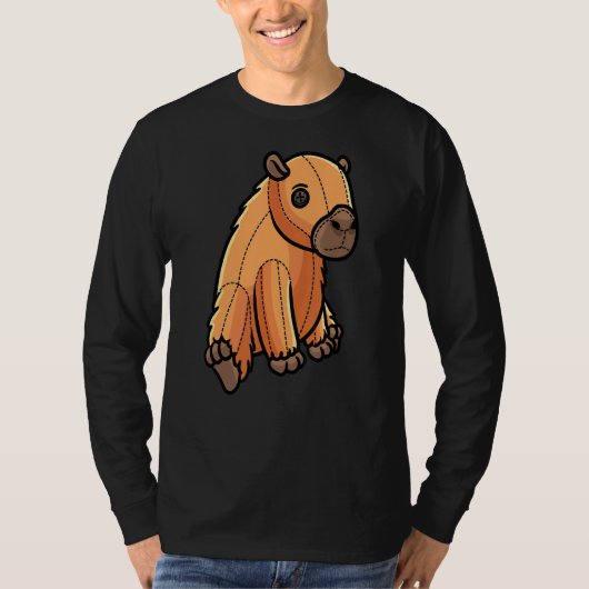 Capybara Capibara Rodent Stuffes Tierdesign T-Shirt (Vorderseite)