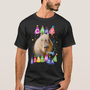 Capybara Capy Birthday Glücklicher Geburtstag Capy T-Shirt