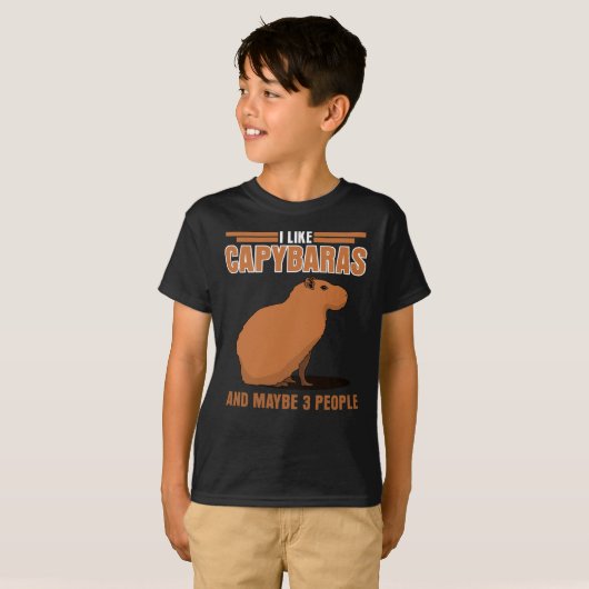 Capybara Capybara Capybara T-Shirt (Vorne ganz)