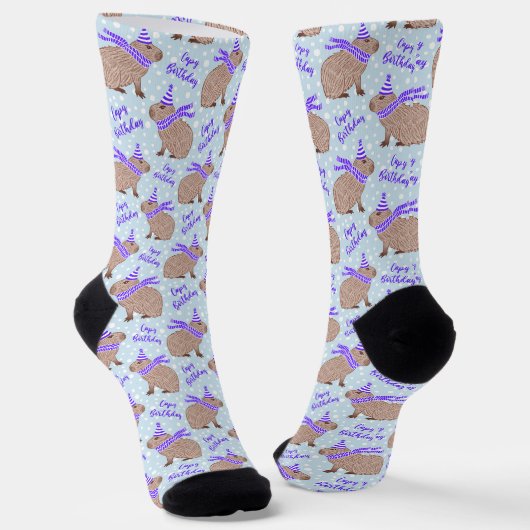 Capybara Capybara Funny Animal Lover Socks Socken (Gewinkelt)
