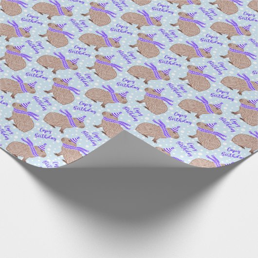 Capybara Capybara Funny Animal Lovers Geschenkpapier (Ecke)