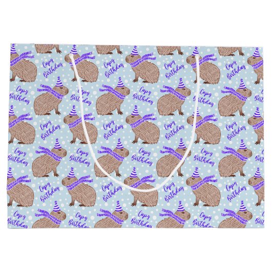 Capybara Capybara Große Geschenktüte (Rückseite)