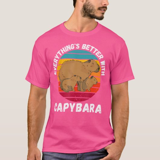 Capybara - Capybara ist alles besser T-Shirt (Vorderseite)