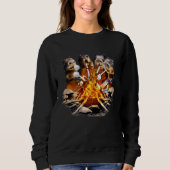 Capybara Capybaras Capy Fire Camping Sweatshirt (Vorderseite)