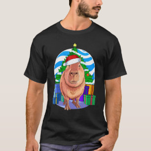 Capybara Cavy Niedlich Weihnachtsbaumdekor T-Shirt