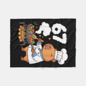 Capybara Chef 67 Six Seven Funny Brain Rot Meme Gr Fleecedecke (Vorderseite (Horizontal))